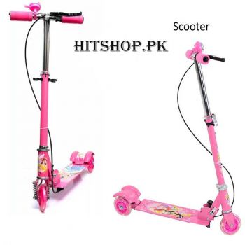 Foldable 3 Wheel Scooty With Bell And Light